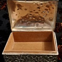 Винтидж японска метална кутия , снимка 4 - Антикварни и старинни предмети - 39479229