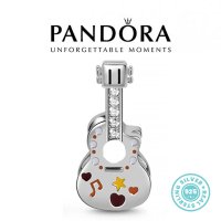 Намаление -20%! Талисман Pandora Пандора сребро 925 Magic Quitar Charm. Колекция Amélie, снимка 1 - Гривни - 42678441