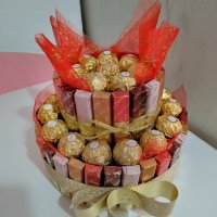 Торта от бонбони, снимка 1 - Подаръци за рожден ден - 39117965