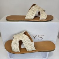 Промоция -50% на Mодни дамски чехли Hailys модел: SL Hedda beige, снимка 2 - Чехли - 41041867