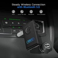 Nulaxy Bluetooth 5.0 приемник-за стриймване на музика, с вграден микрофон,Stereo, снимка 2 - Друга електроника - 41126163
