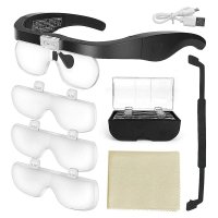 Увеличителни очила лупа за глава осветление за четене шиене бродиране, снимка 11 - Други инструменти - 42354803