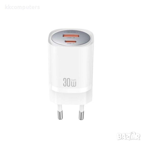 Зарядно/Адаптер 220V / XO-L154 / PD 20W, USB QC 3.0 18W / Черен / Баркод : 456539, снимка 1