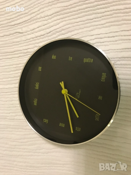 Безшумен нов стенен часовник, марка Philippi/ Германия, диаметър 20см. , снимка 1