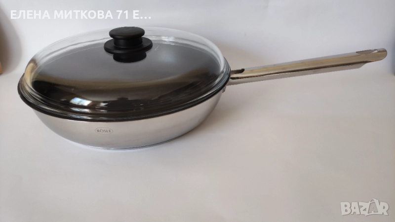 Марков масивен немски тиган от неръждаема стомана +индукция, снимка 1