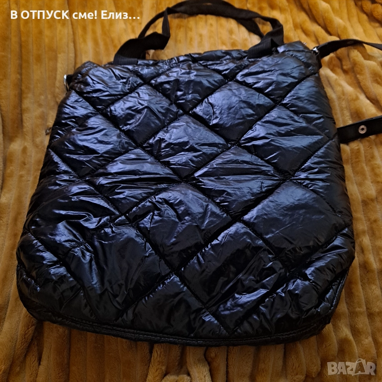 Лачена чанта  40 х 45 см С къси и дълга дръжка с регулиране на дължината, снимка 1