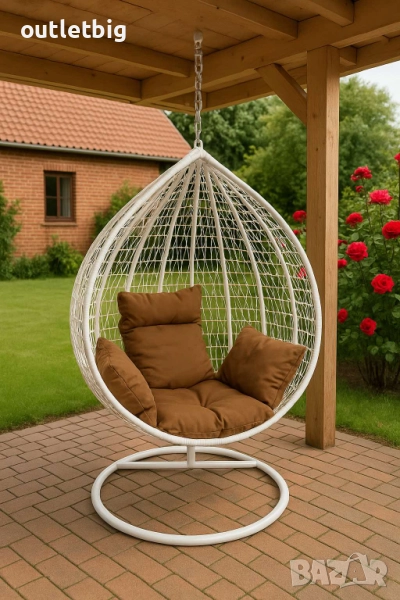 Градинска висяща люлка тип гнездо,яйце–Промоция!, снимка 1