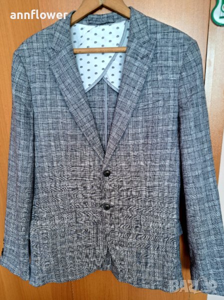 Лятно ленено сако Angelo Litroco , снимка 1