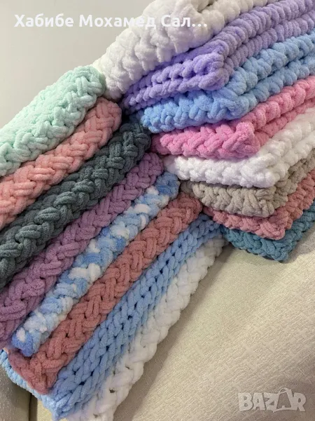Бебешки плетени одеала , снимка 1