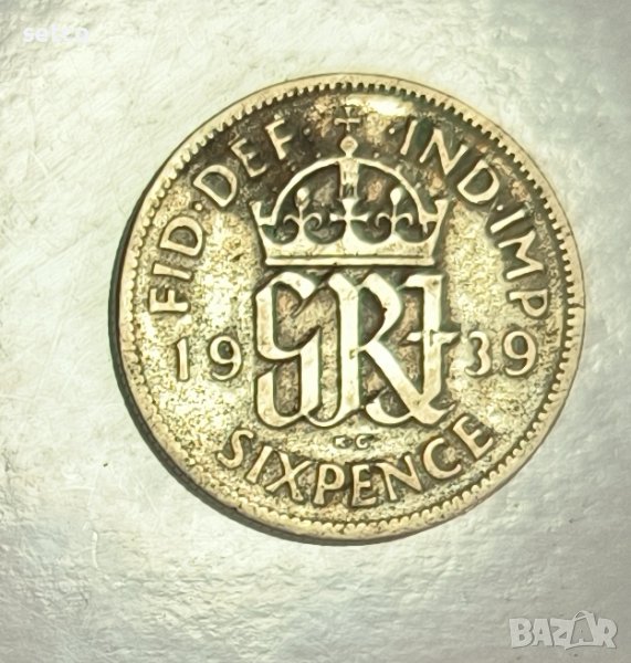 Великобритания 6 пенса 1939 година  е136, снимка 1