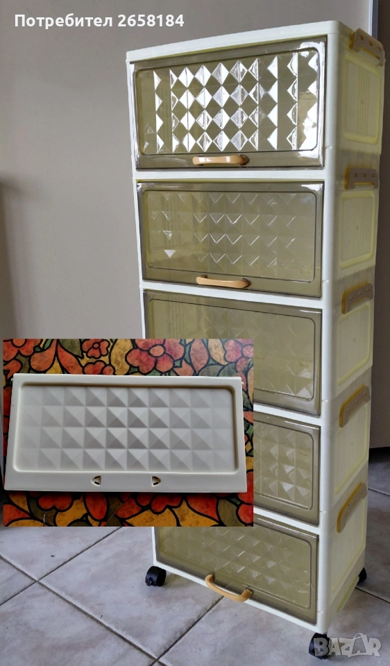 НОВО шкафче, 2 вида вратички, вис.98см, снимка 1