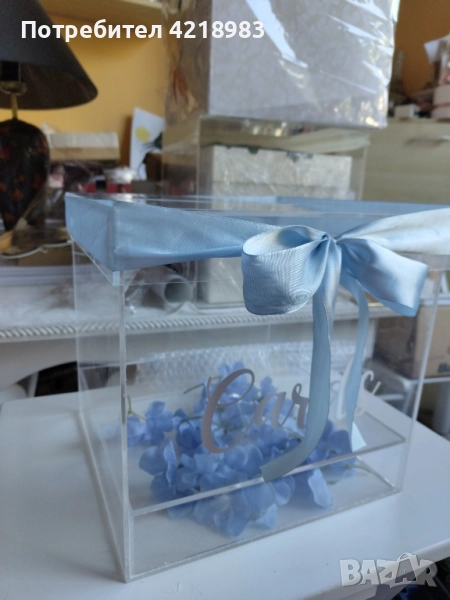 Плексигласова кутия за пари, снимка 1