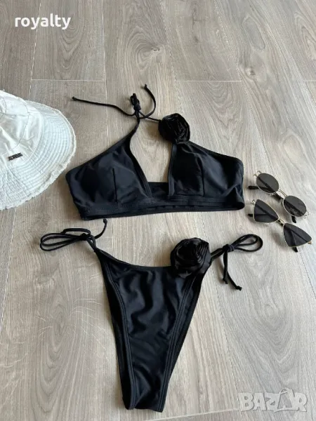 Черен дамски бански на части , снимка 1
