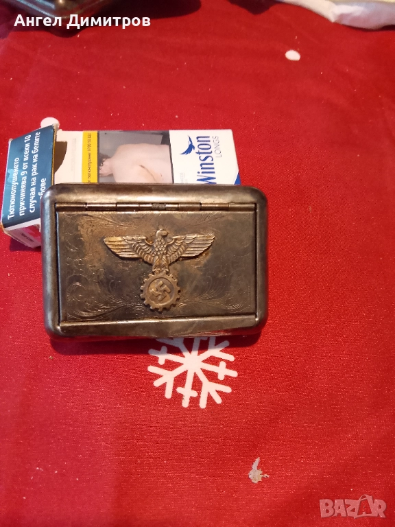 Трети райх страхотна метална табакера кутия , снимка 1