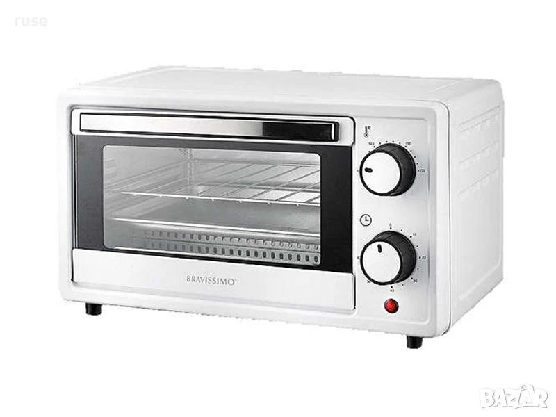 НОВИ! Мини фурна Bravissimo 10 л 650W Бял, снимка 1