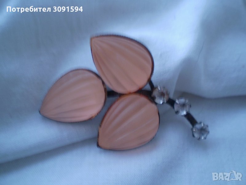 Елегантна брошка букет листа , снимка 1