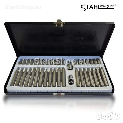 Професионален Комплект Битове – Накрайници STAHLMAYER Hex XZN и Torx 1/2″, 3/8″ 40 броя SM4401, снимка 1