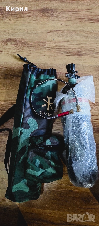 Карбонова бутилка  Tuxing PCP  3L 300bar , снимка 1