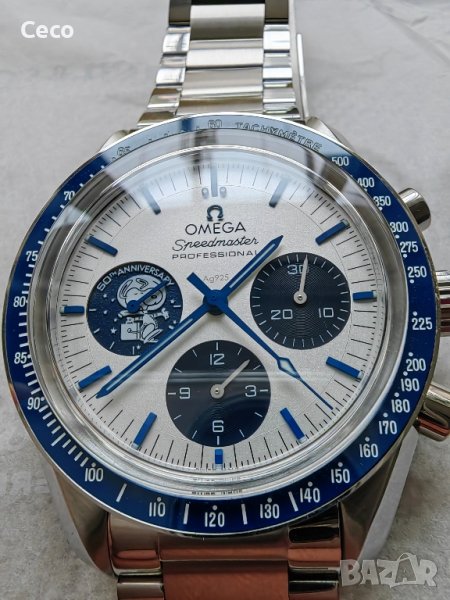Omega Speedmaster Silver Snoopy 50th anniversary Edition chronograph , снимка 1