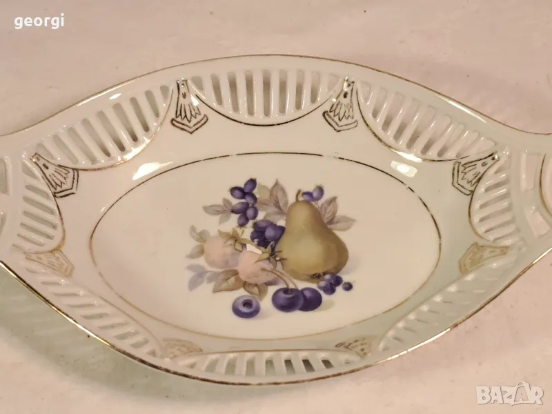 ажурно немско порцеланово плато 19/4, снимка 1