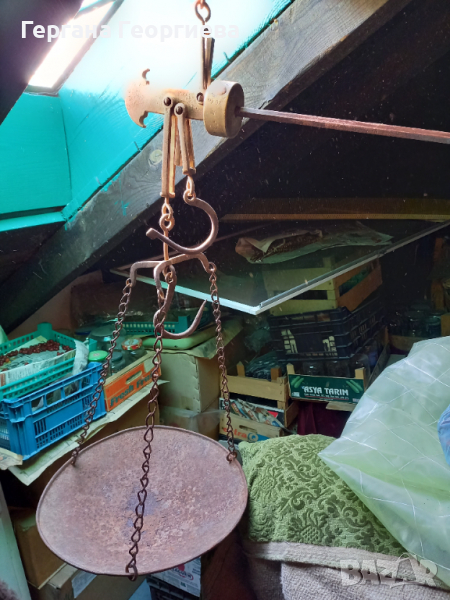 Старинен кантар с топуз, снимка 1