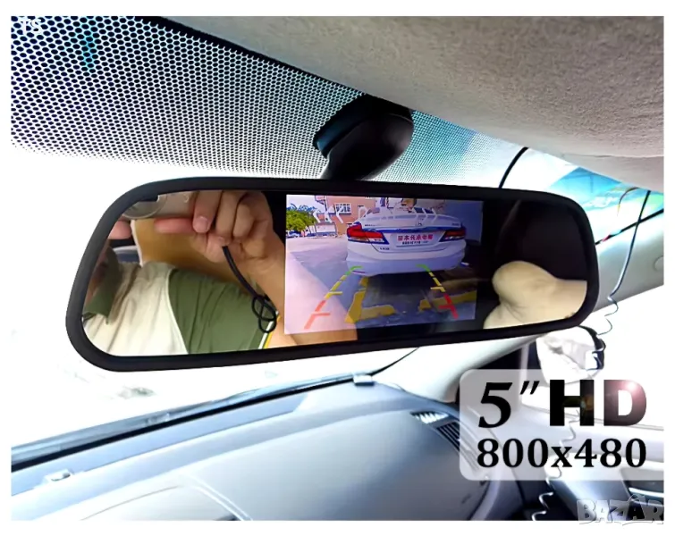 Огледало с монитор за задна камера , снимка 1