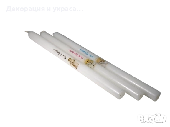 Свещи с ангелче и надпис, снимка 1
