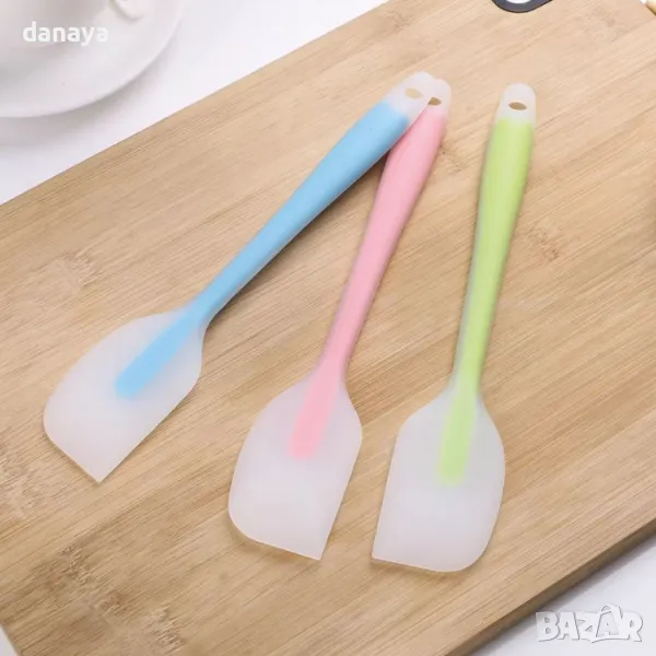 5376 Цветна кухненска силиконова шпатула, снимка 1