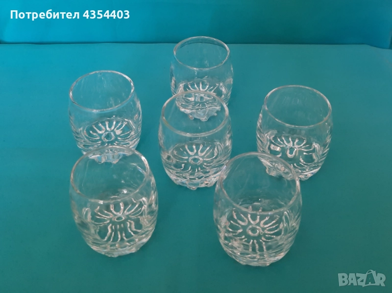 Винтидж чашки за ракия - 6 броя, снимка 1