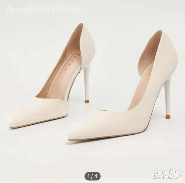 Чисто нови бежови токчета, снимка 1