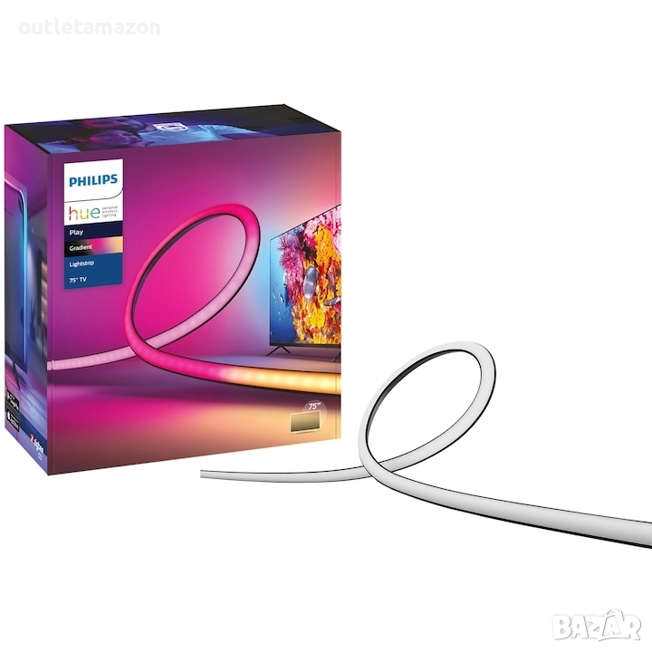 Philips Hue Lightstrip Gradient TV 75", снимка 1