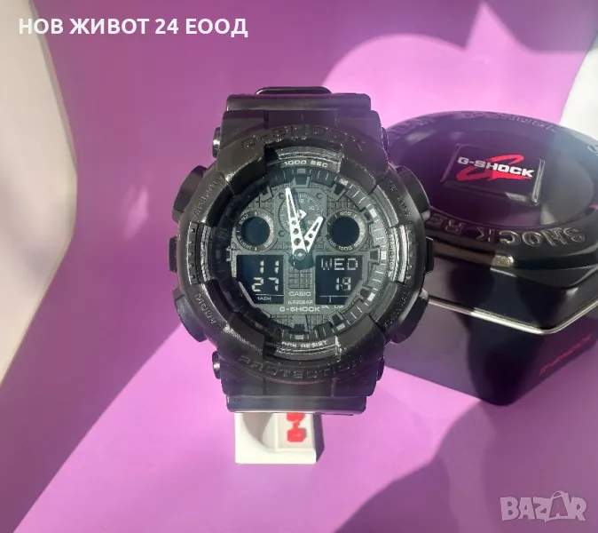 🔰 Мъжки часовник Casio G-Shock GA-100 черен, снимка 1