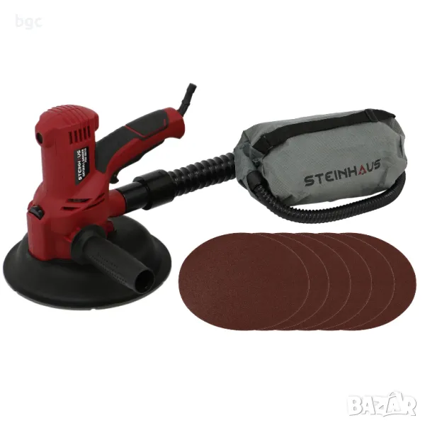 Шлайф машина за стени, тавани и гипскартон Steinhaus PRO-DS Серия, 710W, Телескопична, 230 мм, снимка 1