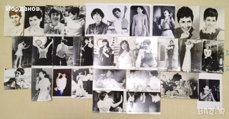 Лот от 30 стари картички и снимки на Лили Иванова, снимка 1