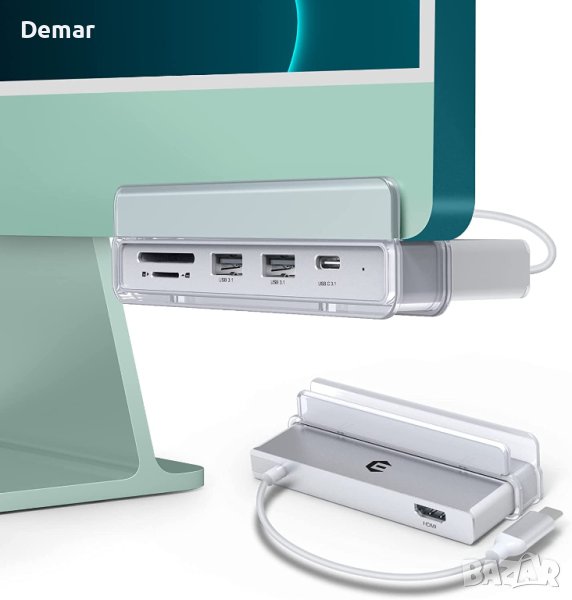USB C адаптер за хъб за iMac 24 инча 2021 г. с 4K HDMI, снимка 1
