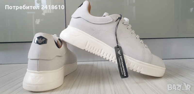 Emporio Armani Made In Italy Mens Size 43/2.5 - 28.2см НОВО! ОРИГИНАЛ! Мъжки спортно - елегантни обу, снимка 1