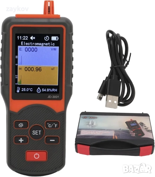 JD-3001 Гайгеров брояч, професионален ядрен радиационен детектор с LED дисплей, снимка 1