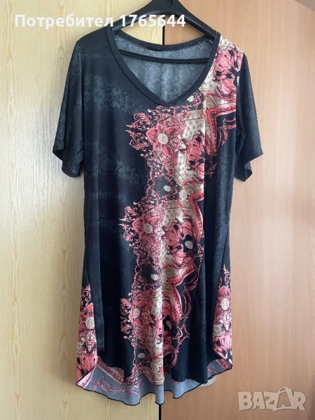Дамска тениска голям размер , снимка 1