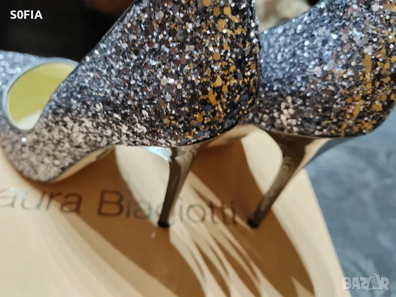 Buffalo 39 сребърен ток блестящи частици, снимка 1