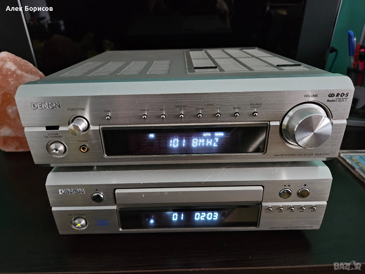 Стерео ресийвър Denon DRA-F101+CD DCD-F101, снимка 1