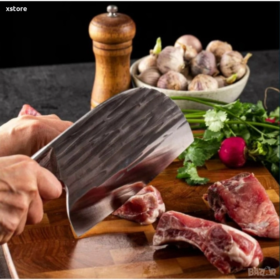 Професионален здрав кухненски масивен готварски инструмент за рязане на месо, снимка 1