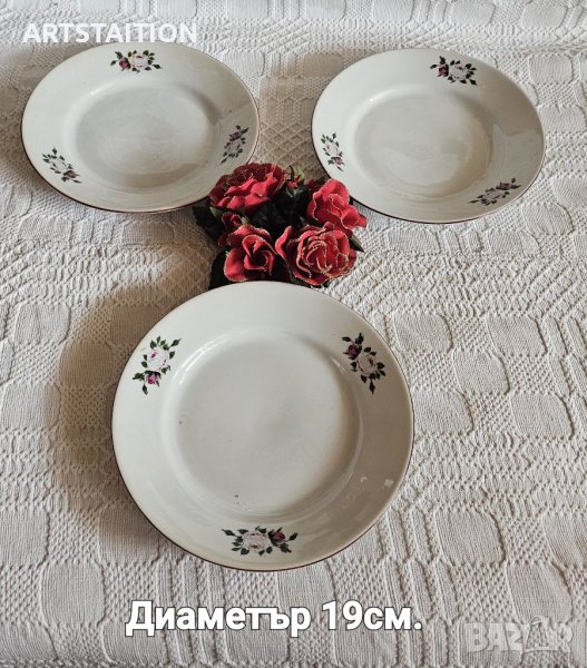 Три порцеланови чинии за допълване, снимка 1
