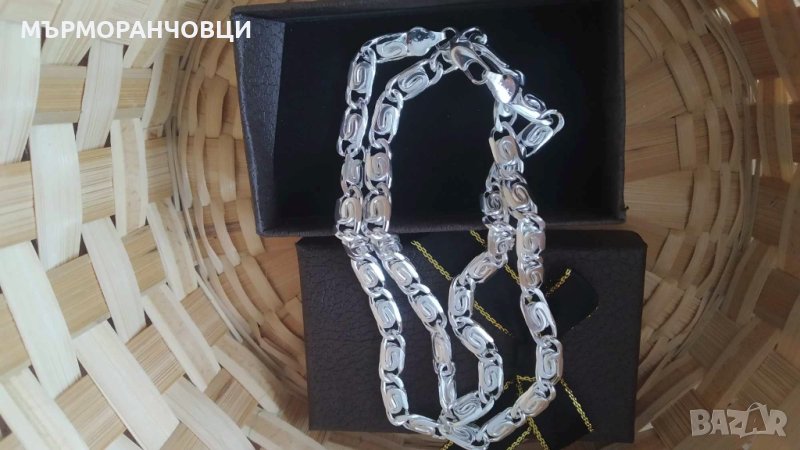 Нов, масивен сребърен ланец. В подаръчна кутия, снимка 1