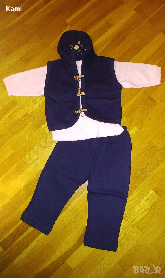 Нов комплект за момиче, р. 80, снимка 1
