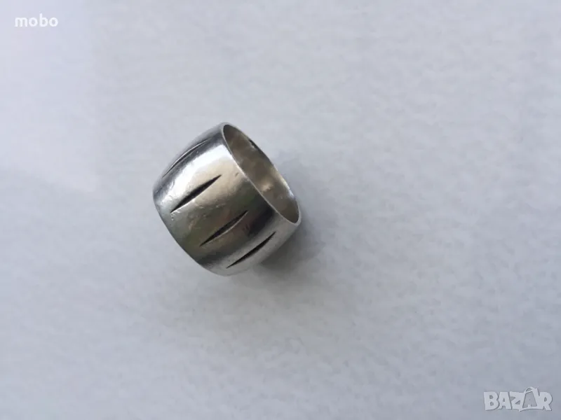 Красива, масивна сребърна халка, общо тегло:10.62г ,  проба 925. , снимка 1