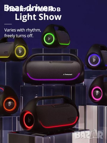 Блутут колонкиТронсмарт - 60W party music box , снимка 15 - Bluetooth тонколони - 39696494