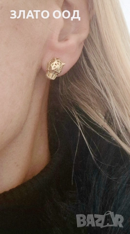 Златни обеци, снимка 8 - Обеци - 53827943