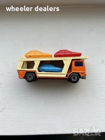 Метална количка Matchbox BEDFORD CAR TRANSPORTER в мащаб 1:111, снимка 6 - Колекции - 39835863