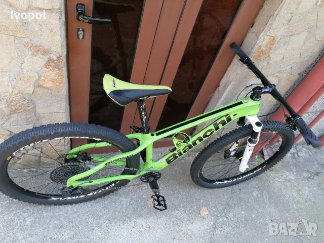 Bianchi 27,5 цола карбон 9,4 кг. 12 speed, снимка 3 - Велосипеди - 53386720