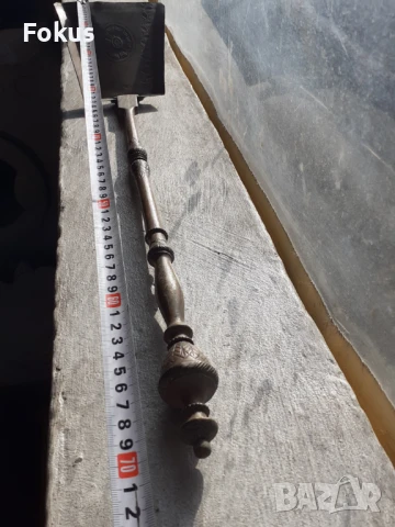 Стара барокова голяма антикварна лопатка за камина - бронз, снимка 7 - Антикварни и старинни предмети - 50989500